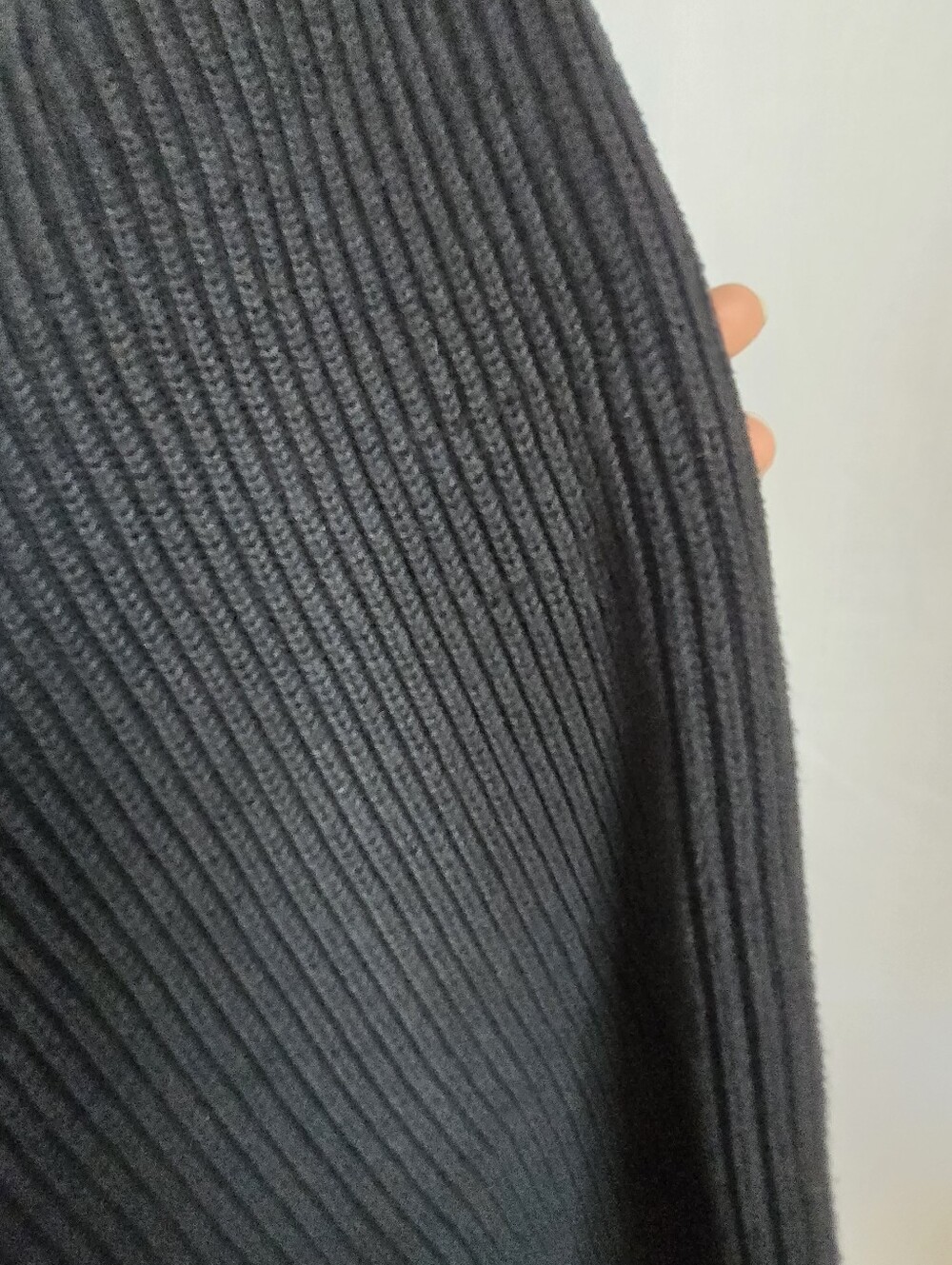 Quince Organic Cotton Ribbed Open Cardigan with Pockets-Size Xl - Picture 6 of 7